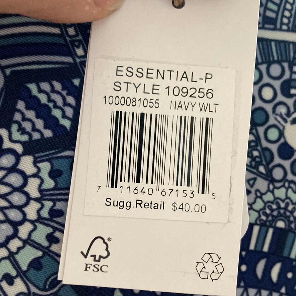 Sakroots Navy Wanderlust Essential Medium Cosmetic Bag Accessory Bag Mandala NWT - Picture 8 of 10